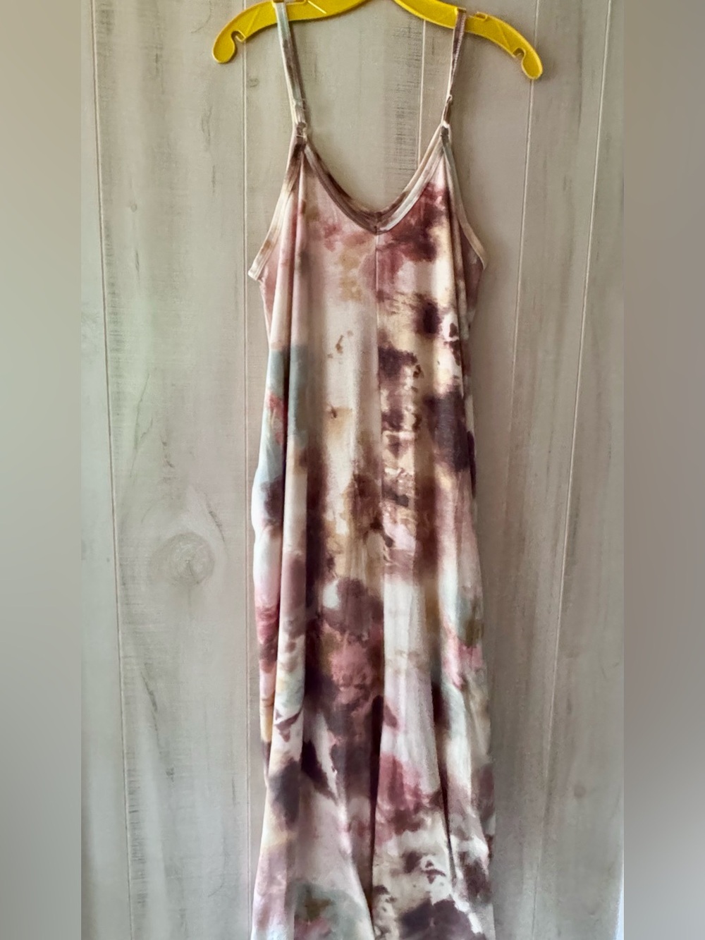 NWOT Zenana Muted Tie Dye Maxi Dress